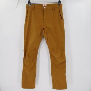 LIVSN Pants Mens 31 L29 brown Trail Stretch Roll Up Gorpcore Hiking nylon pocket